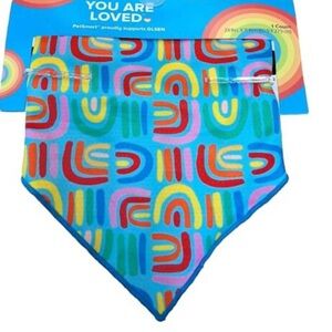 Vibrant Rainbow Dog Bandana